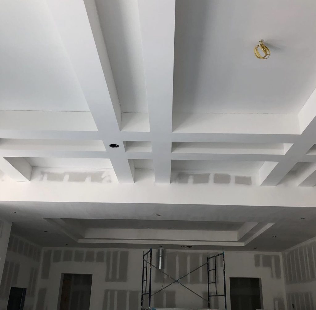 coffer ceiling high end finish