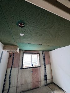 Soundproofing Ceiling in Cadboro Bay home